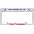 Silkscreen Plastic License Plate Frames (Style E_Four Hole_Flipped)